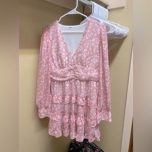 Beautiful pink ruffle dress